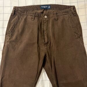 Abercrombie & Fitch Men's Chocolate Brown Jeans